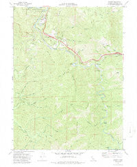 Leggett California Historical topographic map, 1:24000 scale, 7.5 X 7.5 Minute, Year 1969