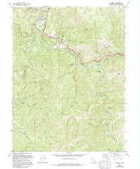 Leggett California Historical topographic map, 1:24000 scale, 7.5 X 7.5 Minute, Year 1969
