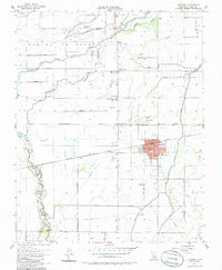 Lemoore California Historical topographic map, 1:24000 scale, 7.5 X 7.5 Minute, Year 1954