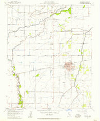 Lemoore California Historical topographic map, 1:24000 scale, 7.5 X 7.5 Minute, Year 1954