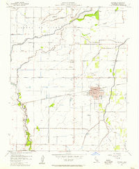 Lemoore California Historical topographic map, 1:24000 scale, 7.5 X 7.5 Minute, Year 1954