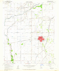 Lemoore California Historical topographic map, 1:24000 scale, 7.5 X 7.5 Minute, Year 1954