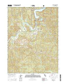 Lewiston California Current topographic map, 1:24000 scale, 7.5 X 7.5 Minute, Year 2015