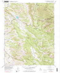 Lick Observatory California Historical topographic map, 1:24000 scale, 7.5 X 7.5 Minute, Year 1955