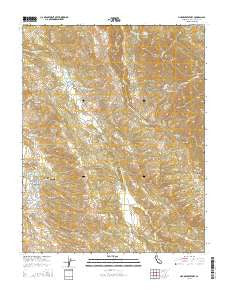 Lick Observatory California Current topographic map, 1:24000 scale, 7.5 X 7.5 Minute, Year 2015