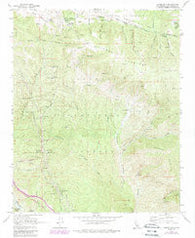 Liebre Mountain California Historical topographic map, 1:24000 scale, 7.5 X 7.5 Minute, Year 1958