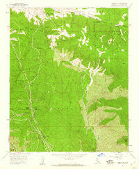 Liebre Mountain California Historical topographic map, 1:24000 scale, 7.5 X 7.5 Minute, Year 1958