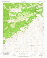 Liebre Twins California Historical topographic map, 1:24000 scale, 7.5 X 7.5 Minute, Year 1965