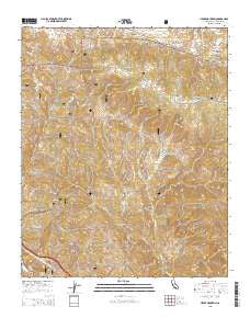 Liebre Mountain California Current topographic map, 1:24000 scale, 7.5 X 7.5 Minute, Year 2015