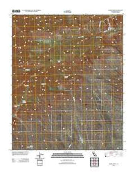 Liebre Twins California Historical topographic map, 1:24000 scale, 7.5 X 7.5 Minute, Year 2012