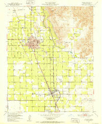 Lindsay California Historical topographic map, 1:24000 scale, 7.5 X 7.5 Minute, Year 1951