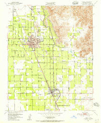 Lindsay California Historical topographic map, 1:24000 scale, 7.5 X 7.5 Minute, Year 1951