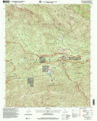 Lion Canyon California Historical topographic map, 1:24000 scale, 7.5 X 7.5 Minute, Year 1995