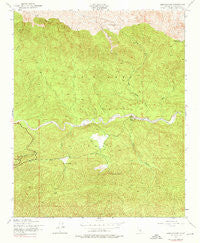 Lion Canyon California Historical topographic map, 1:24000 scale, 7.5 X 7.5 Minute, Year 1943