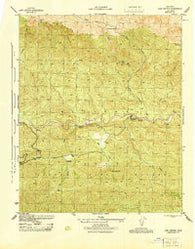 Lion Canyon California Historical topographic map, 1:31680 scale, 7.5 X 7.5 Minute, Year 1944