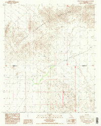Little Chuckwalla Mts California Historical topographic map, 1:24000 scale, 7.5 X 7.5 Minute, Year 1988