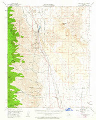 Little Lake California Historical topographic map, 1:62500 scale, 15 X 15 Minute, Year 1954