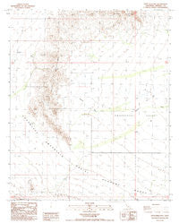 Little Mule Mts California Historical topographic map, 1:24000 scale, 7.5 X 7.5 Minute, Year 1988
