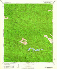 Little Pine Mountain California Historical topographic map, 1:24000 scale, 7.5 X 7.5 Minute, Year 1942