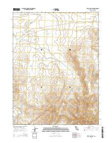 Little Mud Flat California Current topographic map, 1:24000 scale, 7.5 X 7.5 Minute, Year 2015