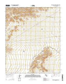 Little Piute Mountains California Current topographic map, 1:24000 scale, 7.5 X 7.5 Minute, Year 2015