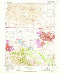 Livermore California Historical topographic map, 1:24000 scale, 7.5 X 7.5 Minute, Year 1961