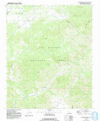 Lockwood Valley California Historical topographic map, 1:24000 scale, 7.5 X 7.5 Minute, Year 1991
