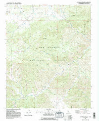Lockwood Valley California Historical topographic map, 1:24000 scale, 7.5 X 7.5 Minute, Year 1991