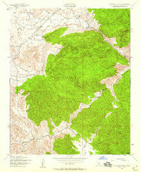 Lockwood Valley California Historical topographic map, 1:24000 scale, 7.5 X 7.5 Minute, Year 1943