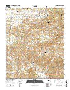 Lockwood Valley California Current topographic map, 1:24000 scale, 7.5 X 7.5 Minute, Year 2015
