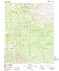 Lodgepole California Historical topographic map, 1:24000 scale, 7.5 X 7.5 Minute, Year 1988