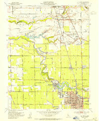 Lodi North California Historical topographic map, 1:24000 scale, 7.5 X 7.5 Minute, Year 1953