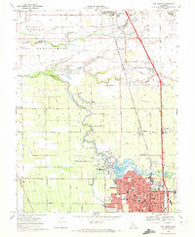 Lodi North California Historical topographic map, 1:24000 scale, 7.5 X 7.5 Minute, Year 1968