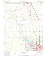 Lodi North California Historical topographic map, 1:24000 scale, 7.5 X 7.5 Minute, Year 1968