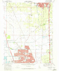 Lodi South California Historical topographic map, 1:24000 scale, 7.5 X 7.5 Minute, Year 1968