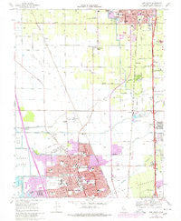 Lodi South California Historical topographic map, 1:24000 scale, 7.5 X 7.5 Minute, Year 1968
