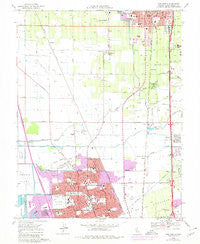 Lodi South California Historical topographic map, 1:24000 scale, 7.5 X 7.5 Minute, Year 1968