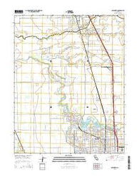 Lodi North California Current topographic map, 1:24000 scale, 7.5 X 7.5 Minute, Year 2015