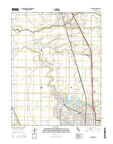 Lodi North California Current topographic map, 1:24000 scale, 7.5 X 7.5 Minute, Year 2015