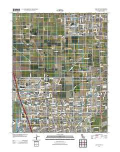 Lodi South California Historical topographic map, 1:24000 scale, 7.5 X 7.5 Minute, Year 2012