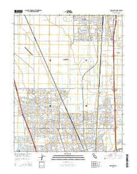 Lodi South California Current topographic map, 1:24000 scale, 7.5 X 7.5 Minute, Year 2015