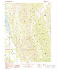 Lodoga California Historical topographic map, 1:24000 scale, 7.5 X 7.5 Minute, Year 1989