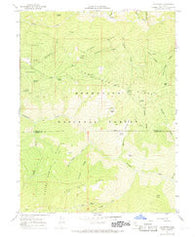 Log Spring California Historical topographic map, 1:24000 scale, 7.5 X 7.5 Minute, Year 1967