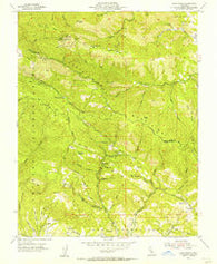 Loma Prieta California Historical topographic map, 1:24000 scale, 7.5 X 7.5 Minute, Year 1955