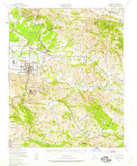 Lompoc California Historical topographic map, 1:62500 scale, 15 X 15 Minute, Year 1947