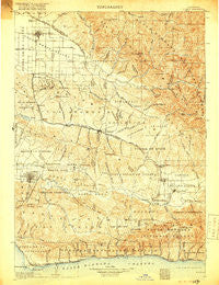 Lompoc California Historical topographic map, 1:125000 scale, 30 X 30 Minute, Year 1905