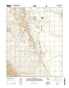 Lone Pine California Current topographic map, 1:24000 scale, 7.5 X 7.5 Minute, Year 2015