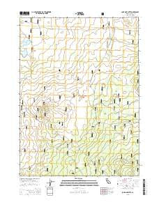 Lone Pine Butte California Current topographic map, 1:24000 scale, 7.5 X 7.5 Minute, Year 2015