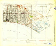 Long Beach California Historical topographic map, 1:24000 scale, 7.5 X 7.5 Minute, Year 1925