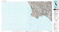 Long Beach California Historical topographic map, 1:100000 scale, 30 X 60 Minute, Year 1981